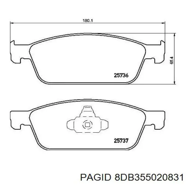 8DB355020831 HELLA-PAGID