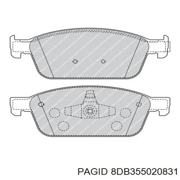 Pastillas de freno delanteras Ford Focus 3 CB8