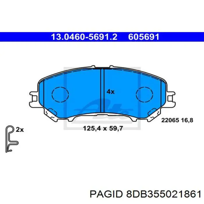 Pastillas de freno delanteras Nissan Qashqai 2 J11