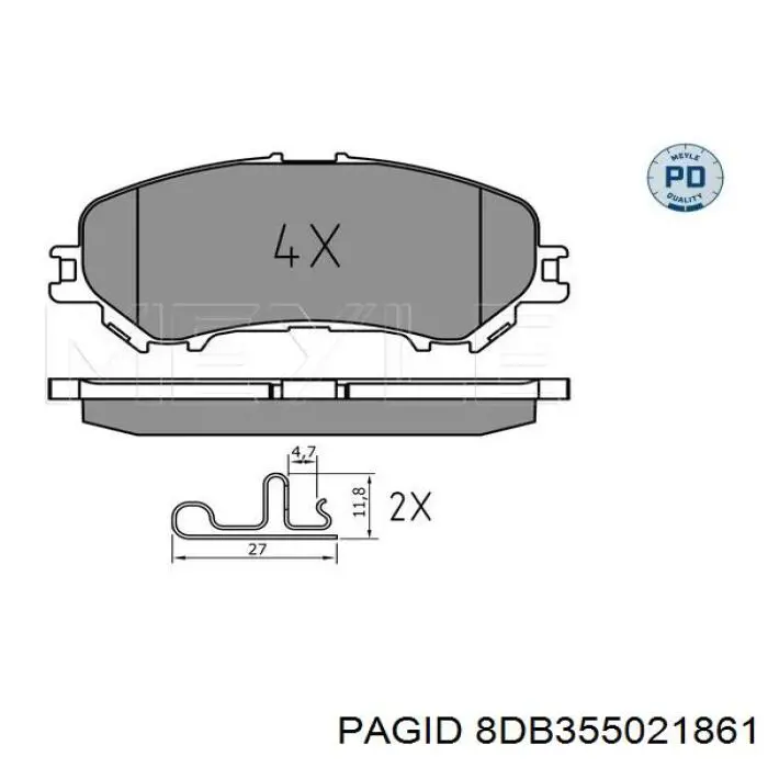 Pastillas de freno delanteras Nissan Qashqai 2 J11