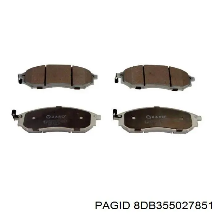 Pastillas de freno delanteras Nissan Navara D40M