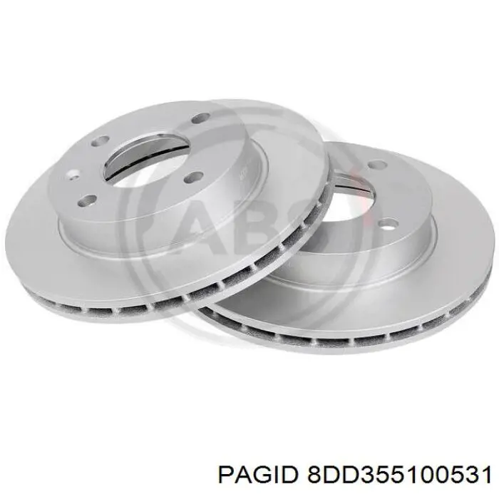 Freno de disco delantero Ford Escort 4 GAF, AWF, ABFT