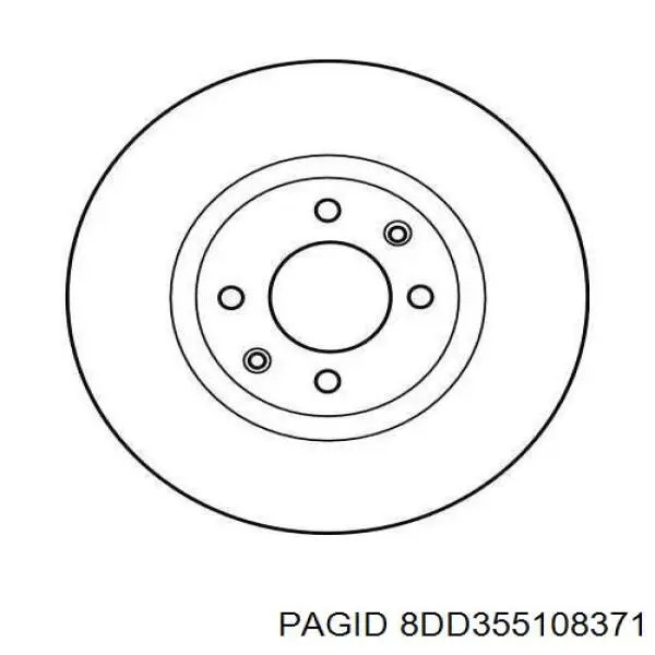 Freno de disco delantero Citroen C4 UD