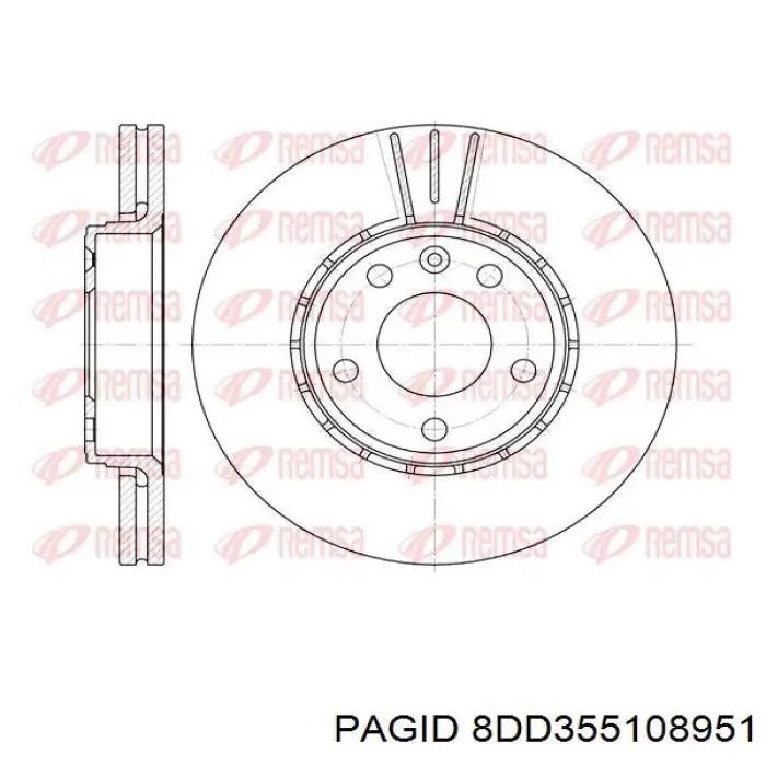 Freno de disco delantero Renault Trafic 2 FL