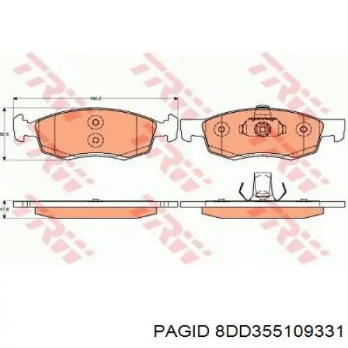 Freno de disco delantero Nissan Versa E12X