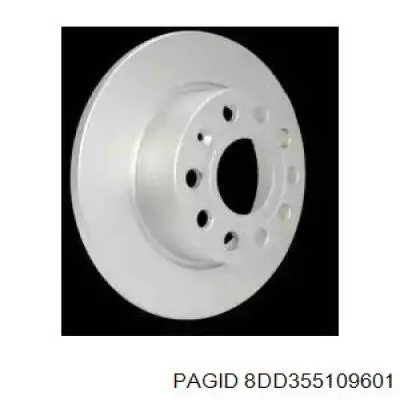 8DD355109601 HELLA-PAGID disco de freno trasero