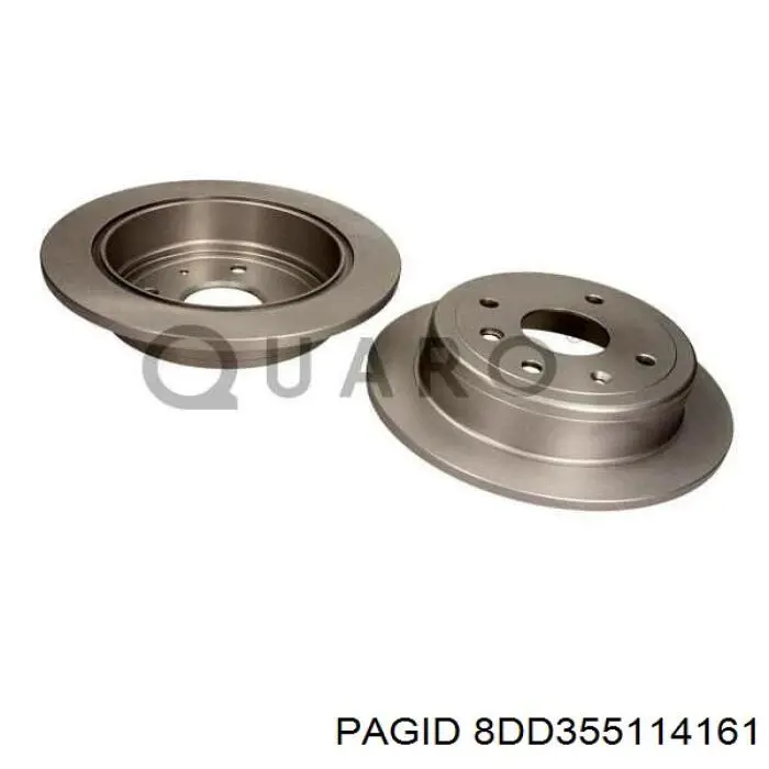 Disco de freno trasero Chevrolet Aveo 2 T250, T255