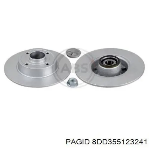 Disco de freno trasero Alfa Romeo 33 905