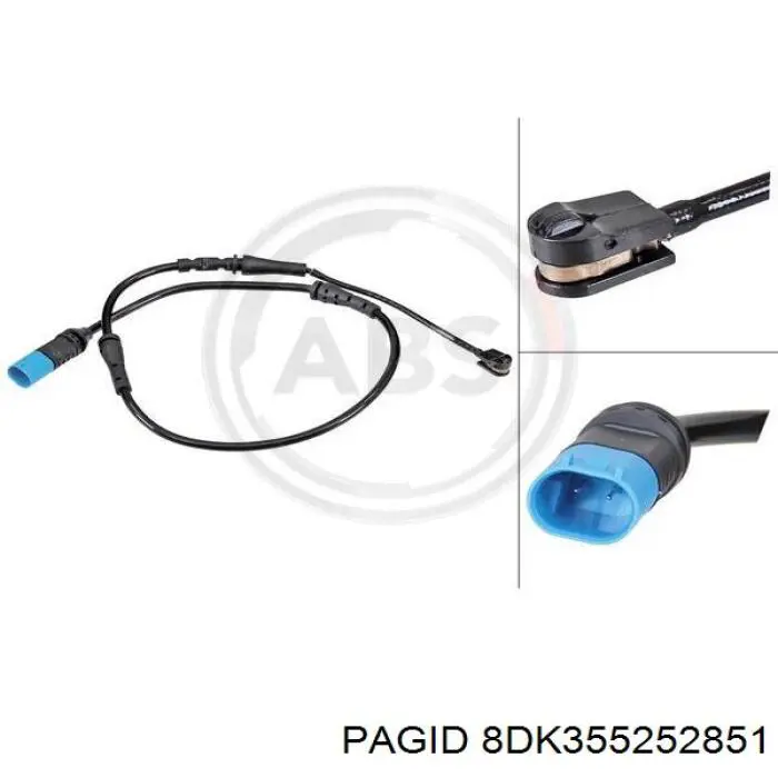 8DK355252851 HELLA-PAGID sensor abs trasero