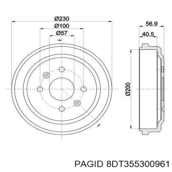 Comprar TAW07C Japan Parts Tambor de freno trasero
