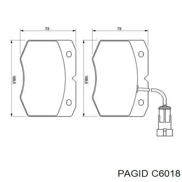 C6018 HELLA-PAGID pastillas de freno delanteras