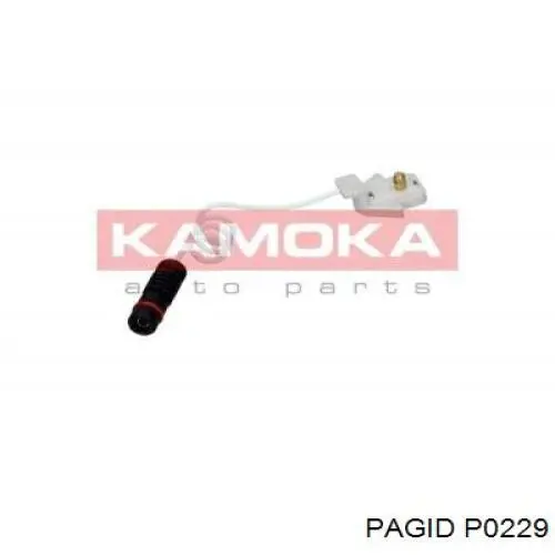 P0229 HELLA-PAGID Sensor de desgaste de las pastillas de freno delanteras