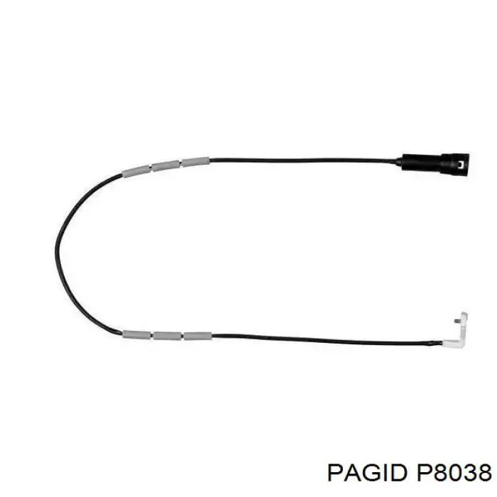 P8038 HELLA-PAGID Sensor de desgaste de las pastillas de freno delanteras