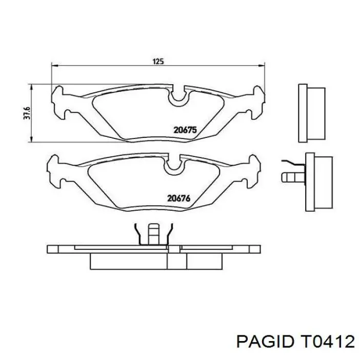 Pastillas de freno traseras BMW 5 E28