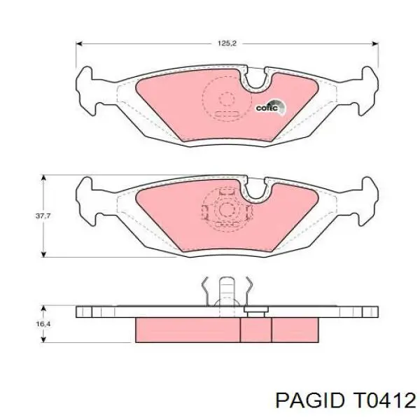 Pastillas de freno traseras BMW 5 E28