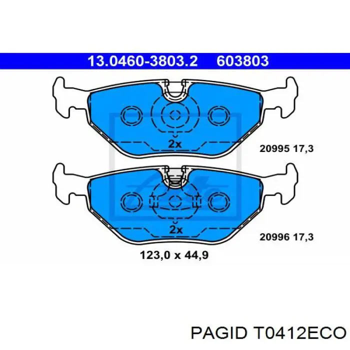 Pastillas de freno traseras BMW 5 E28