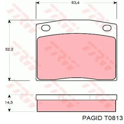 T0813 HELLA-PAGID pastillas de freno delanteras