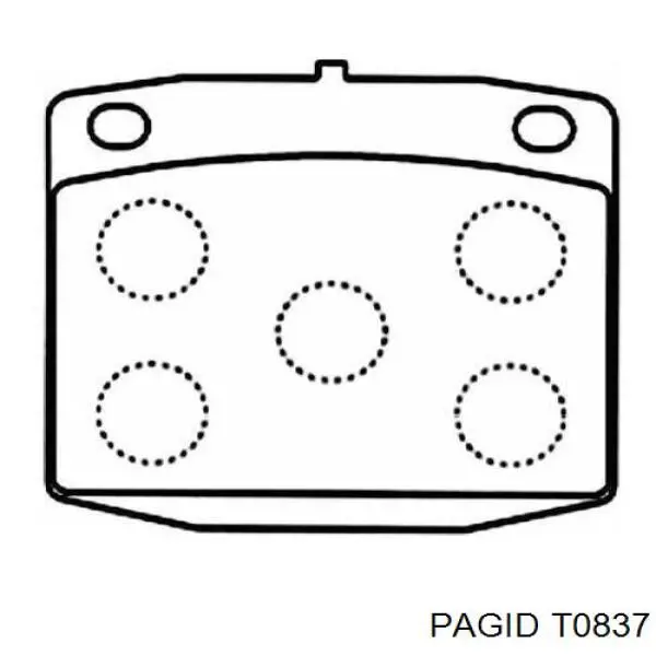 T0837 HELLA-PAGID pastillas de freno delanteras