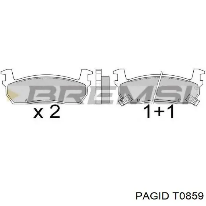 Pastillas de freno delanteras Nissan Patrol Y60