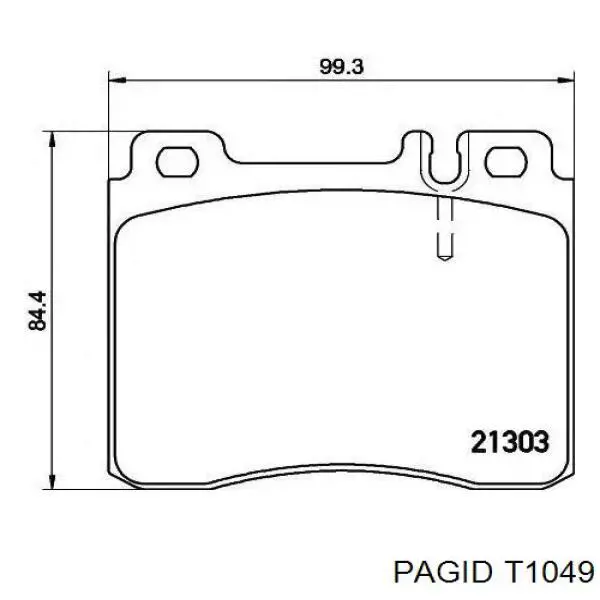 t1049 HELLA-PAGID pastillas de freno delanteras
