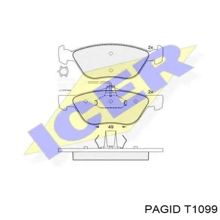 Pastillas de freno delanteras Alfa Romeo 156 932