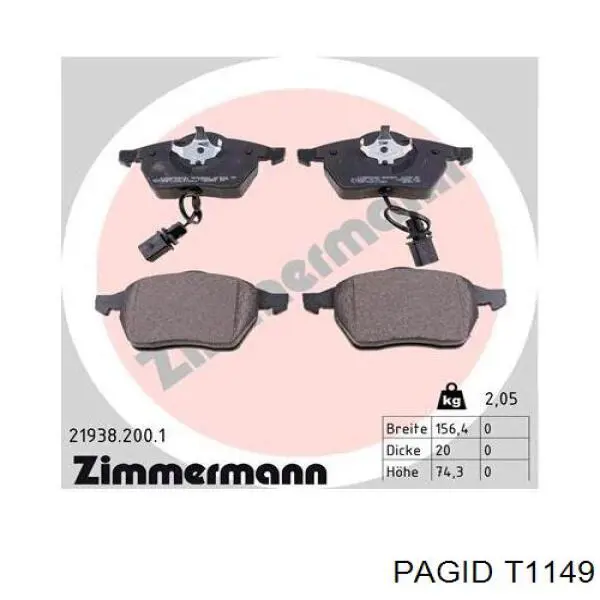 Pastillas de freno delanteras Audi A6 4F2