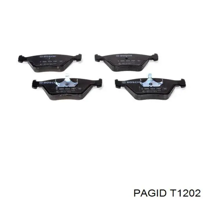 T1202 HELLA-PAGID Pastillas delanteras