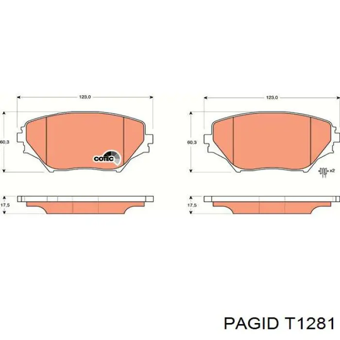 Pastillas de freno delanteras Toyota RAV4 2 XA2