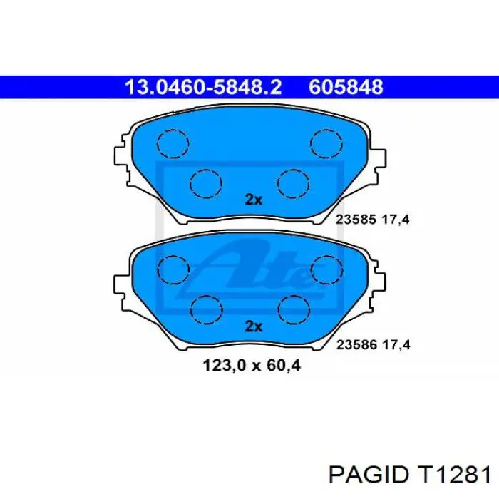 Pastillas de freno delanteras Toyota RAV4 2 XA2