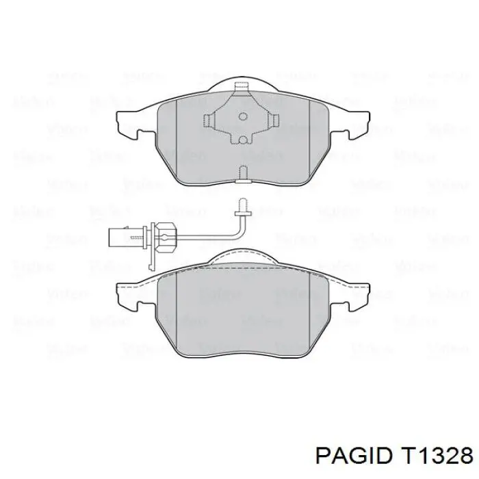 Pastillas de freno T1328 HELLA-PAGID