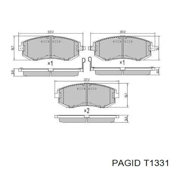 Pastillas de freno delanteras Subaru Impreza 3 GH