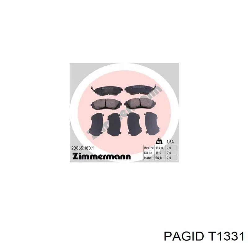 Pastillas de freno delanteras Subaru Impreza 3 GH