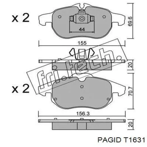 Pastillas de freno delanteras Opel Vectra