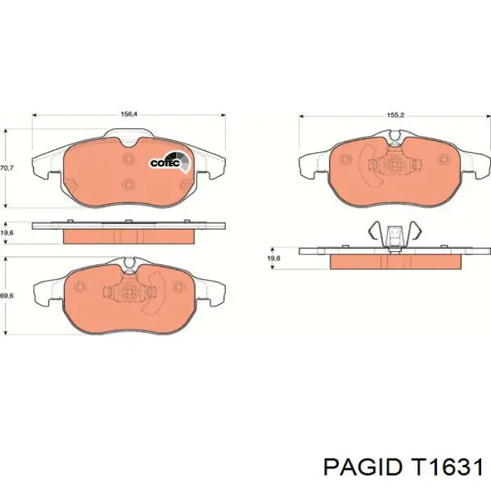 Pastillas de freno delanteras Opel Vectra