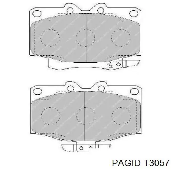 T3057 HELLA-PAGID pastillas de freno delanteras