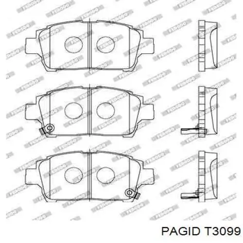 Pastillas de freno delanteras Toyota Prius NHW20