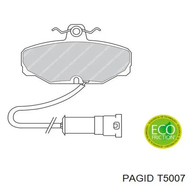 T5007 HELLA-PAGID pastillas de freno traseras