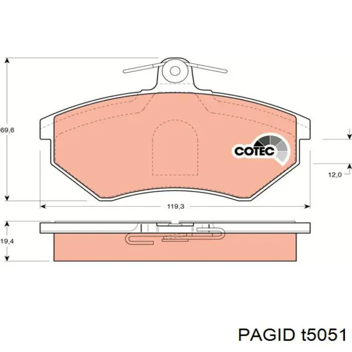 Pastillas de freno delanteras Seat Toledo 1 1L