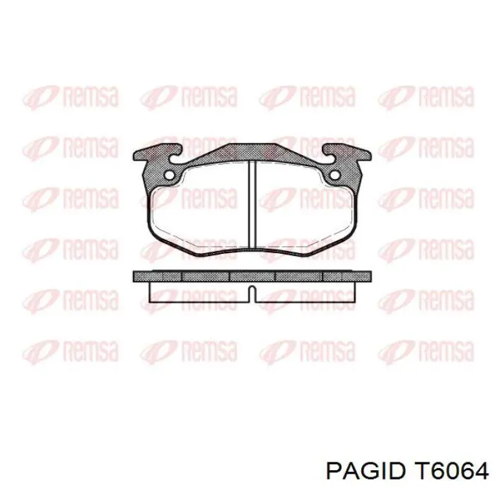 T6064 HELLA-PAGID pastillas de freno delanteras