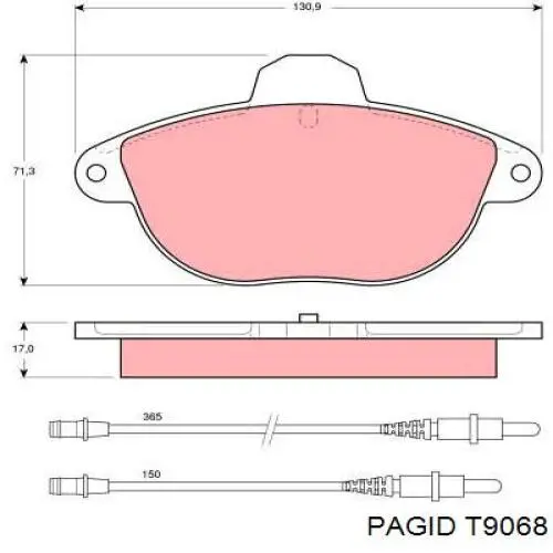 T9068 HELLA-PAGID pastillas de freno delanteras