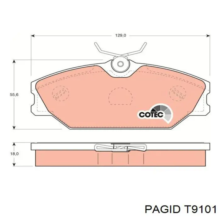 Pastillas de freno delanteras Renault Laguna 1 B56, 556