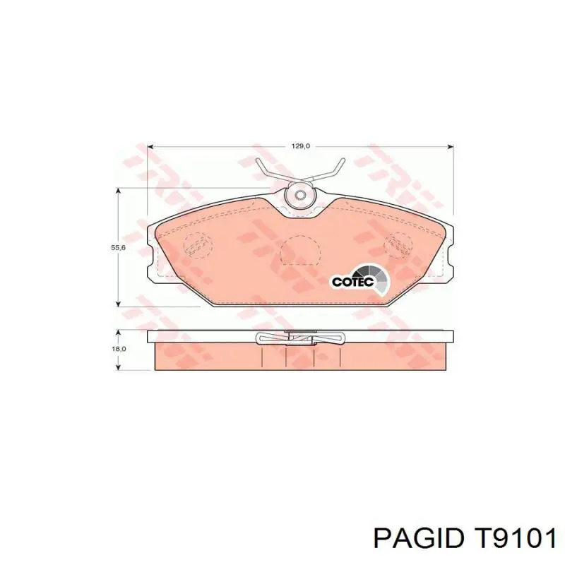 Pastillas de freno delanteras Renault Laguna 1 B56, 556