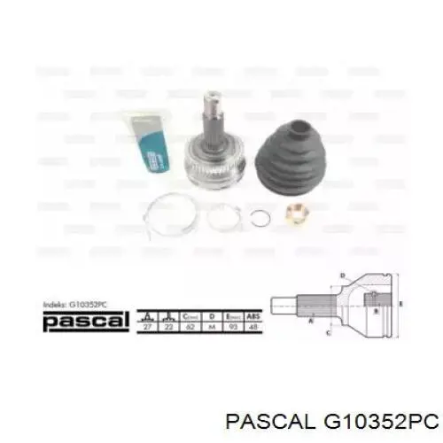 Junta homocinética exterior delantera Pascal G10352PC precio, desde 42,49 EUR
