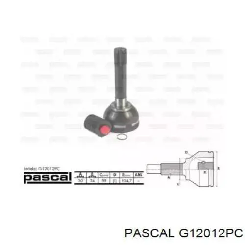 G12012PC Pascal junta homocinética exterior delantera