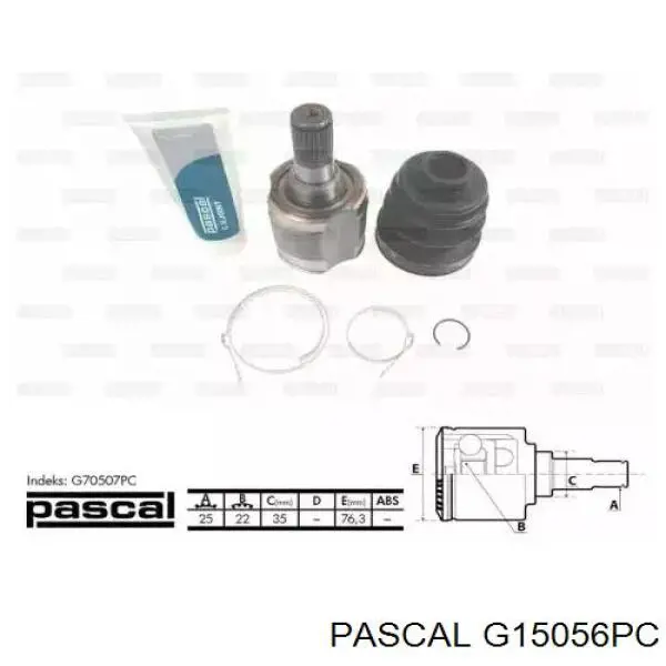 G15056PC Pascal junta homocinética exterior delantera