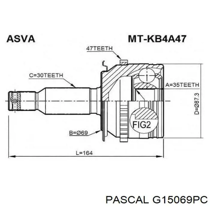 Comprar G15069PC Pascal Junta homocinetica