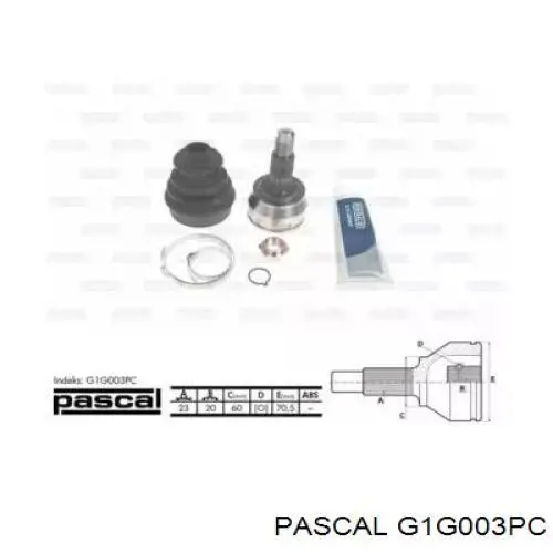 G1G003PC Pascal junta homocinética exterior delantera