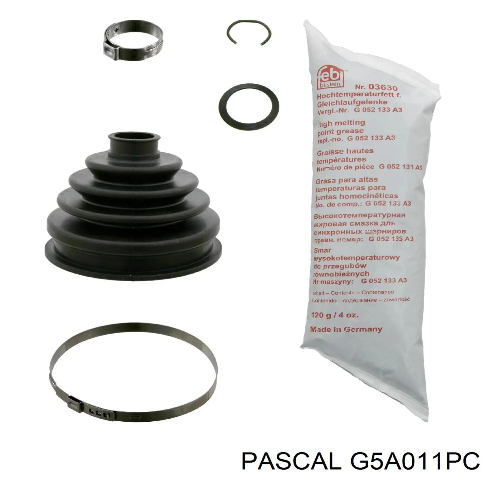 Fuelle de palier delantero exterior G5A011PC Pascal