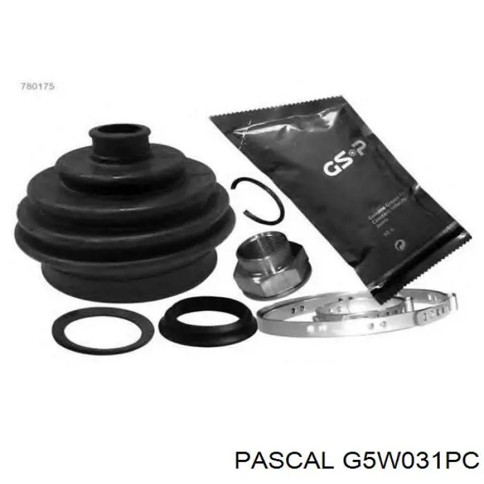 G5W031PC Pascal Fuelle exterior del eje de transmisión trasero