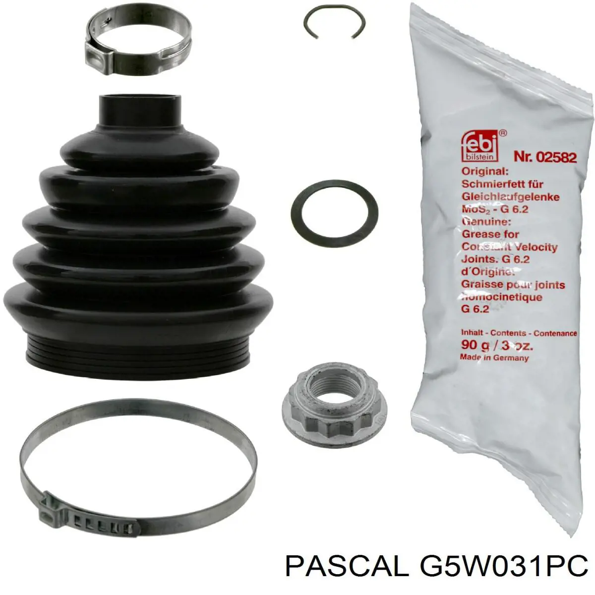 Fuelle exterior del eje de transmisión trasero Pascal G5W031PC precio, desde 8,68 EUR